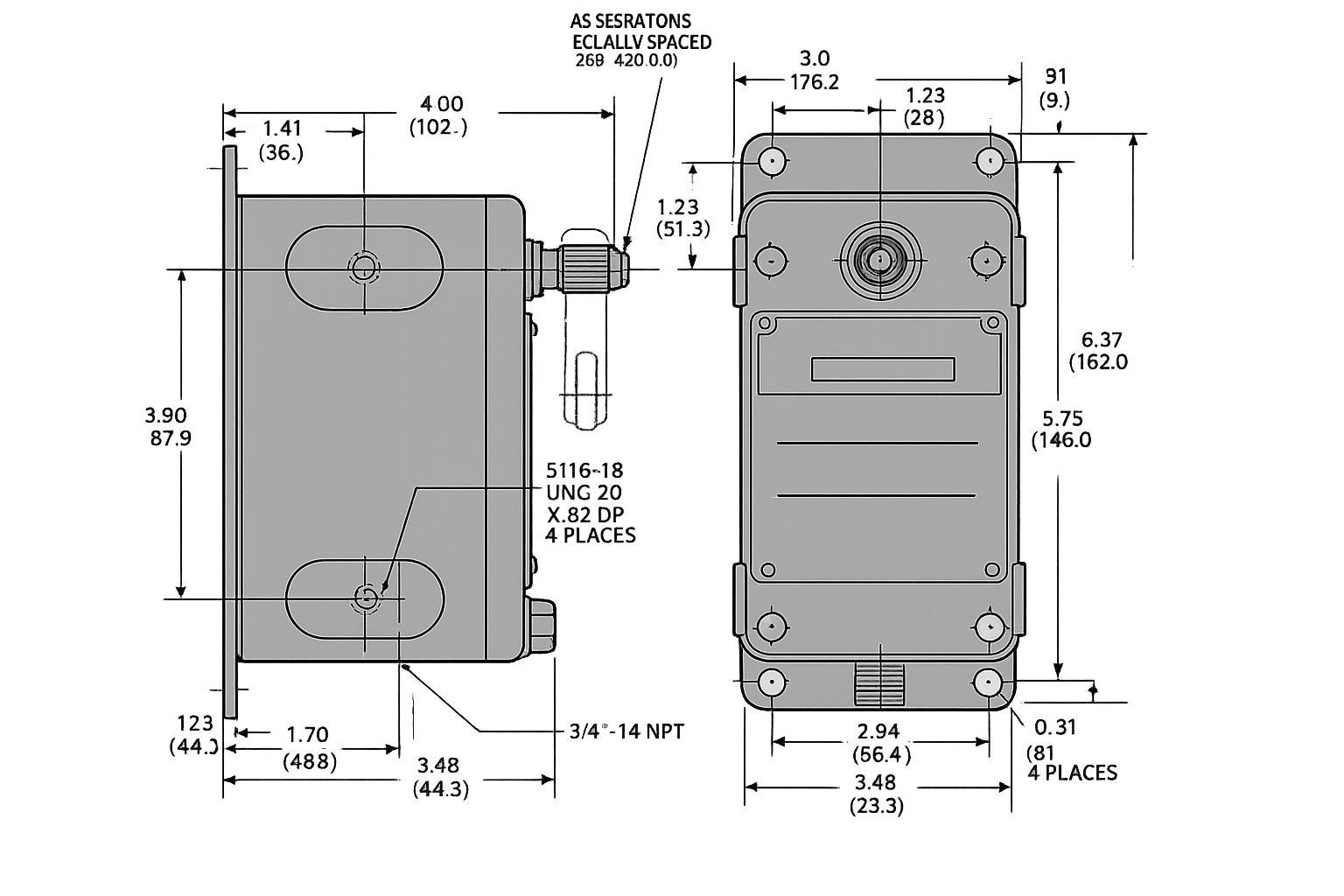 Mounting drawing